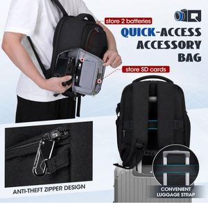 Sac à dos pour appareil photo, sac pour appareil photo reflex numérique, sac pour appareil photo sans miroir avec housse de pluie imperméable, échantillon gratuit - Product Image 6