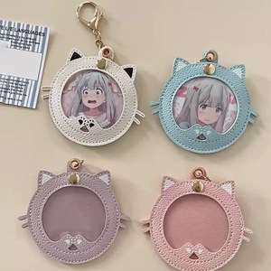 In-stock cartoon cat badge display cover, 58mm badge protective cover, 75mm celebrity <b>anime</b> rice paddy ita bag <b>keychain</b>. - Product Image 1