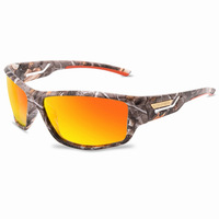 Nouvelles lunettes de soleil de sport unisexes camouflage pour le commerce extérieur, protection contre le vent et la lumière UV400 polarisée pour la conduite en extérieur