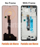 Écran de remplacement neuf IPARTS pour Xiaomi Redmi Note 14 Pro 4G 24116RACCG 120HZ AMOLED avec écran tactile et châssis