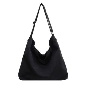 Sac fourre-tout à bandoulière pour femme, sac de shopping réutilisable en toile vierge avec logos - Product Image 5