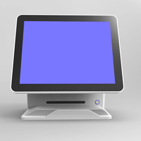 Système de point de vente pour restaurant le plus vendu, 15 pouces, Windows Android, tout-en-un, caisse enregistreuse avec plusieurs ports USB, Bluetooth et Wi-Fi
