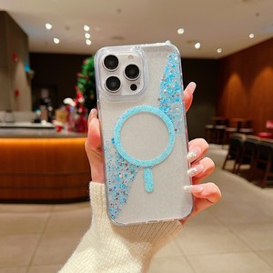 Funda Magnética Transparente con Purpurina de Lujo para <span class=keywords><strong>iPhone</strong></span> 17 16 15 14 13 <span class=keywords><strong>112</strong></span> - Product Image 4