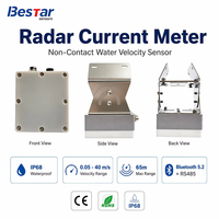 Capteur de débit radar sans contact 24 GHz RS485 Modbus pour la mesure de la vitesse de l'eau dans les canaux ouverts et la surveillance des eaux usées