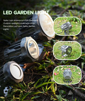 Spot à LED pour le jardin et le paysage 20W Spot à pointes IP65 Aluminium Corps en verre AC/DC Électrique pour Road Hotel 220V