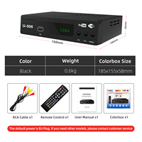 Fournisseur Vérifié, Remise en Gros, 20 Pièces par Carton, Convertisseur de Signal TV Numérique avec Télécommande, Boîtier TV ISDB-T