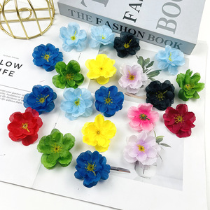 Fleurs de pêcher artificielles 4,5 cm en soie, accessoires de mariage, décorations pour photographie en extérieur, décoration intérieure - Product Image 3