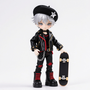 Poupée BJD personnalisée écologique en PVC et ABS avec 13 articulations, mini figurine en plastique souple, jouet éducatif ludique pour filles - Product Image 1