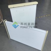 Éléments filtrants à panneaux plats en fibre synthétique POLYPLEAT personnalisés en usine, pré-filtre, plaque de collecteur de poussière, nouvelle efficacité de 99% pour