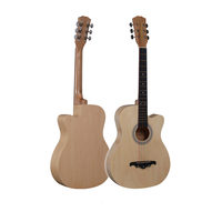 Guitare acoustique en acajou de 38 pouces, prix de gros, haute qualité