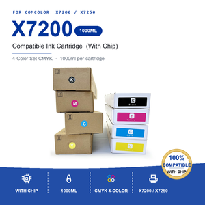 Cartucho de Tinta Compatible CMYK de 1000 ml con Chip X7200 para Impresora Riso ComColor X7200 X7250, Impresión Comercial de Oficina - Product Image 1