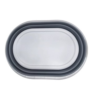 Hot Sale PP Material Foldable 3-in-1 Multi-functional Home &amp; Outdoor Use <strong>White</strong> Modern <strong>Washing</strong> Basin Storage <strong>Basket</strong> - Product Image 2