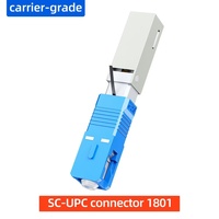 Konektor Cepat Serat Optik FTTH SC/UPC Berkualitas Tinggi Singlemode 100pcs/kotak untuk Kabel Drop 2.0mm 3.0mm