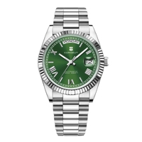Corgeut 39mm luxe hommes automatique mécanique NH36 mouvement Date poignet jour hommes logo personnalisé montre étanche montre