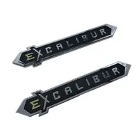 EXCALIBUR Chrome 3D Car Logo Sticker Badge EmblemためToyota Land Cruiser FJ200 Exterior Accessory