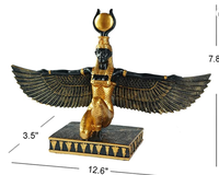Statue en résine artistique peinte à la main de la déesse égyptienne Isis pour la décoration des fêtes