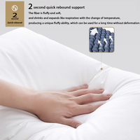 Oreillers de lit pour dormir Oreiller en microfibre Collection d'hôtels Coussin de base Coussin de protection de la colonne vertébrale