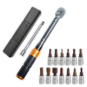 Llave Dinamométrica General de 1/4 Pulgada (254 mm) con Pantalla de Escala, Acero al Cromo Vanadio, Juego de 15 Piezas para Reparación de Bicicletas - Product Image 2