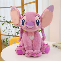Boneka Stitch Lucu 40CM, Super Lembut, Hadiah Ulang Tahun, Hadiah Liburan, Hadiah Pasangan, Mainan Mesin Cakar, Mainan Penghibur, Gantungan Kunci