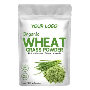 Haccp 기능 식품식이 보충제 개인 라벨 천연 밀 잔디 분말 Wheatgrass 분말