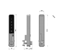 Đồ Nội Thất Ngăn Kéo Keyless Điện Thông Minh Mã Mật Khẩu Khóa Văn Phòng Tập Tin Tủ Kết Hợp Thông Minh Kỹ Thuật Số Khóa - Product Image 6