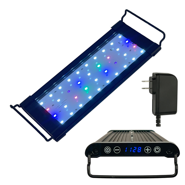 Factory Wholesale Price 9000-12000K CT Plant Led Light Aluminium DC15V Fish tank Light Led Aquarium with Digital Display