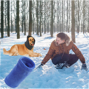 Calentador de cuello para perros, color morado, de cachemira, talla SML, para uso en exteriores. - Product Image 2