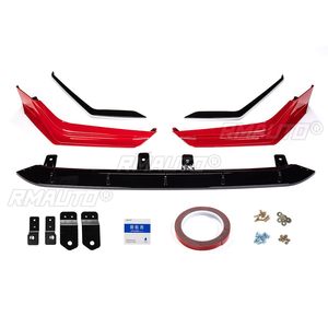 สปอยเลอร์กันชนหน้าสีขาว/แดง/น้ำเงิน ชุดแต่งกันชนหน้า สำหรับ Honda Civic FE180 ปี 2022-2023 - Product Image 3