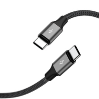 100% Câble USB d'inspection complète Aluminium tressé Type C à Type C Câble USB vers Usb C
