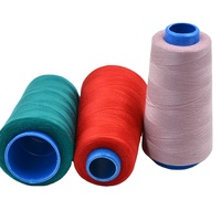 Fil à coudre 100% polyester filé, couleur personnalisée pour machine à coudre, OEM disponible