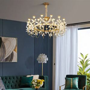 Lustre en cristal de guirlande de papillons moderne nordique de luxe design de maison de chambre romantique - Product Image 5