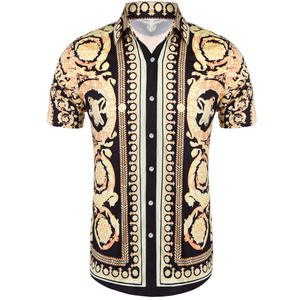 Nuova Camicia Elegante a Maniche Corte Stile Retrò <span class=keywords><strong>Vintage</strong></span> con Stampa 3D Personalizzata, T-Shirt di Design da <span class=keywords><strong>Uomo</strong></span>, <span class=keywords><strong>Abbigliamento</strong></span> Estivo da Spiaggia - Product Image 5