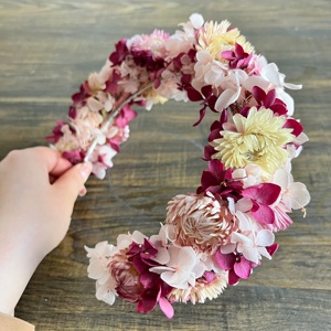 Elegante Ghirlanda di Fiori Stabilizzati Avorio, Copricapo da Sposa Romantico Francese Fatto a Mano, Eco-Friendly <span class=keywords><strong>per</strong></span> Matrimoni Civili all'Aperto - Product Image 2