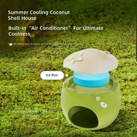 Rumah Pendingin Hamster Bertema Buah Keramik Desain Leci Pir Kelapa Grosir MOQ 5