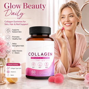 Gomitas de Colágeno de Alta Calidad Tipo I y III con Vitamina C y Biotina para Mejorar la Piel, el Cabello y las Uñas, Gomitas Antienvejecimiento para la Belleza y el Bienestar - Product Image 4
