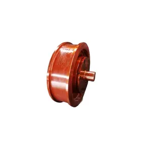 China factory Professional supply double flange crane rail wheels forged steel with shaft