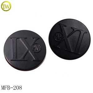 Quần áo không thấm nước trang trí Shank nút tùy chỉnh tên dập nổi Kim Loại May nút cho áo sơ mi - Product Image 1