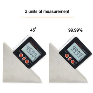 منقلة رقمية صغيرة مقياس الميل صندوق مستوى إلكتروني مقياس زاوية من سبائك الألومنيوم قاعدة مغناطيسية مقياس الميل الرقمي - Product Image 5