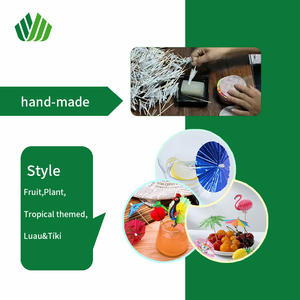 小さなハワイアン傘パラソル-Luauカクテルアクセサリー & Tikiパーティーフルーツのおすすめ品 - Product Image 4