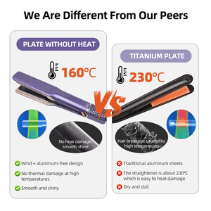 Lisseur de cheveux professionnel en céramique, coiffage rapide avec écran LCD, température réglable et arrêt automatique de sécurité - Product Image 5