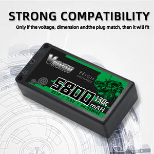 VSVAW 2S HV Lipo baterai 7.6V 5800mAh 130C dengan EC3/T/XT60 konektor untuk RC Buggy Truggy kendaraan mobil truk balap Hobb - Product Image 2