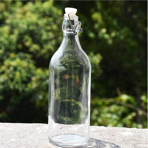 Bán Buôn 1000Ml Tùy Chỉnh Màu Sắc Đu <span class=keywords><strong>Top</strong></span> Chai Thủy Tinh Chất Lượng Cao Dễ Dàng Mở End Màn Hình In Ấn Xử Lý Bề Mặt Cho Đồ Uống - Product Image 2