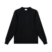 Vente directe usine – Pull décontracté surdimensionné pour homme, col rond, 100 % coton 380 g/m², anti-boulochage, idéal pour l'automne, personnalisable