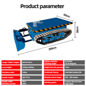 รถขนสินค้าแบบแบนมีรีโมทคอนโทรลไฟฟ้าสำหรับใช้ในบ้าน - Product Image 2