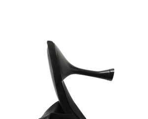 Escarpins élégants classiques en daim noir à bride arrière avec boucle en cristal, bout pointu, <span class=keywords><strong>talon</strong></span> aiguille, confort et tendance mode été automne - Product Image 5