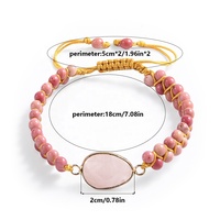 Bijoux faits à la main en perles tendance, pierre naturelle de 4 mm, bijoux de yoga pour l'équilibre et la guérison, bracelet 7 chakras