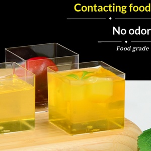 Gobelet à pudding haute transparence, gobelet à lait double paroi, résistant aux hautes températures, boîte de rangement transparente OEM avec couvercle - Product Image 6