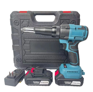 Pistolet à rivets électrique à batterie lithium avec lumière LED, 2 batteries 4.0Ah, 2.4-4.8mm, 21v, outil à rivets sans fil portable - Product Image 4