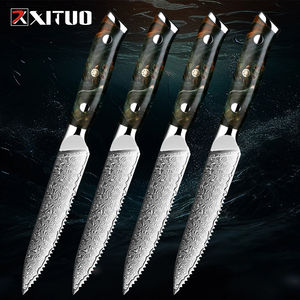 XITUO couteau de Chef acier damas vg10 couteau japonais Sashimi Santoku couperet outil coupe accessoires de cuisine OEM Logo boîte-cadeau couverture - Product Image 3