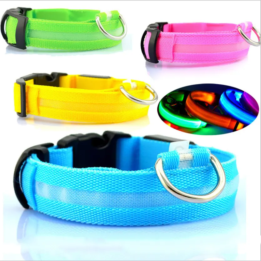 Wholesale Hot Sale Fashion Glow Dog Collar Led Dog Collar Rechargeable